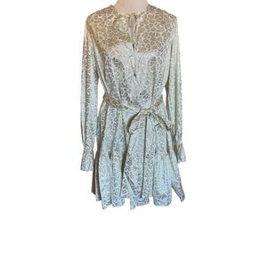 Michael Kors Ivory Lace Long Sleeve Dress